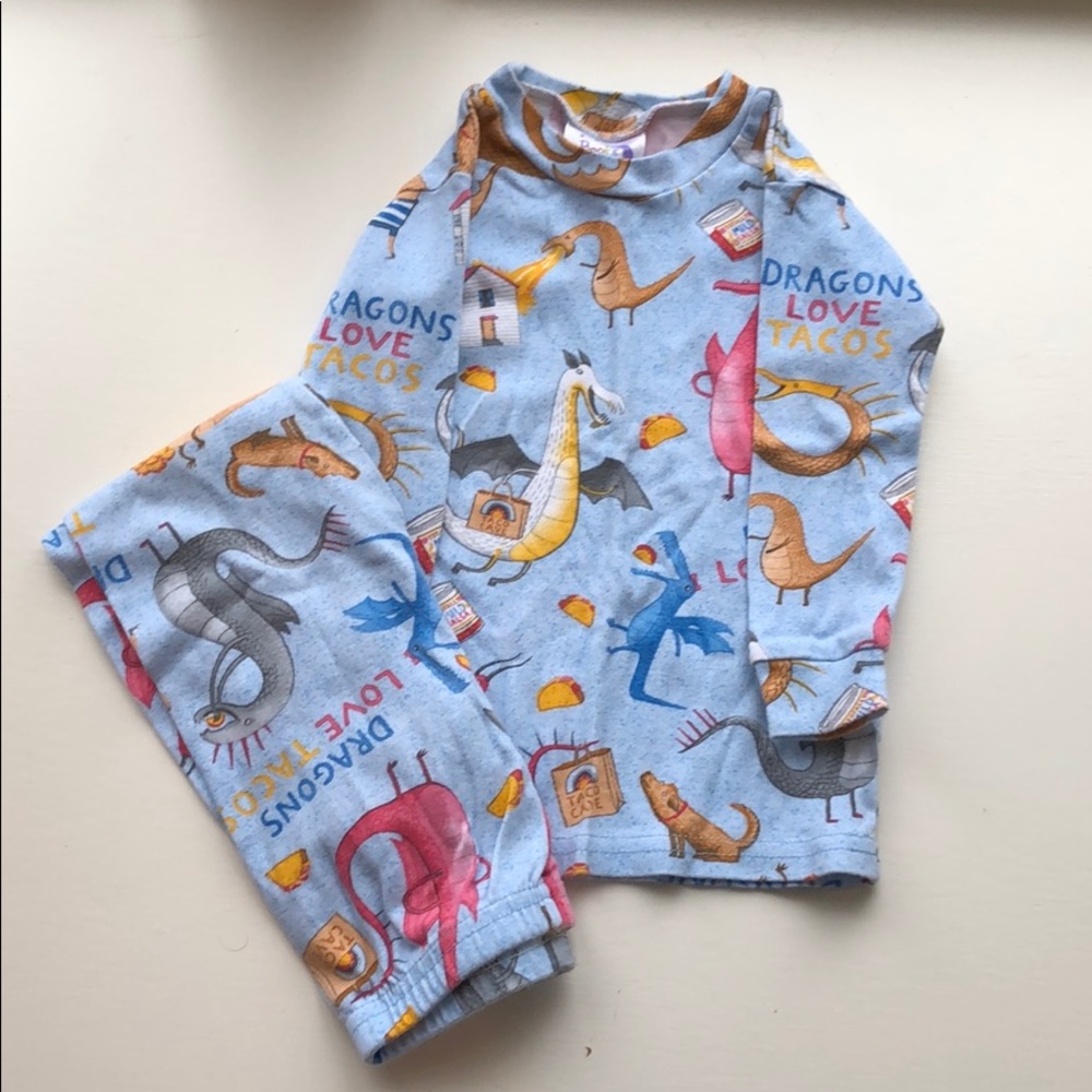 Dragon’s Love Tacos pjs
